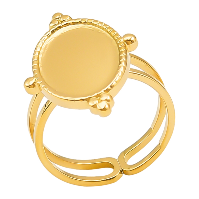 Simple Style Geometric Stainless Steel Plating 18k Gold Plated Open Rings display picture 29
