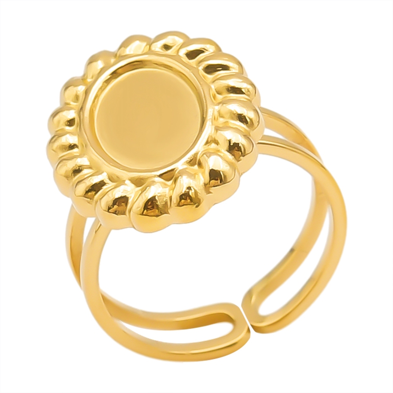 Simple Style Geometric Stainless Steel Plating 18k Gold Plated Open Rings display picture 39