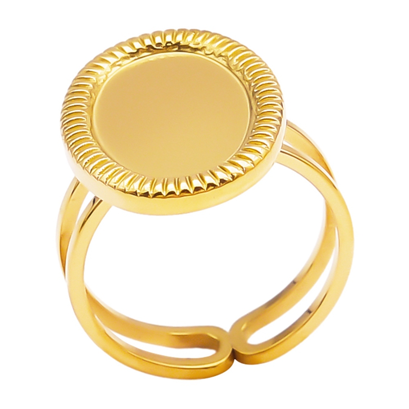 Simple Style Geometric Stainless Steel Plating 18k Gold Plated Open Rings display picture 48