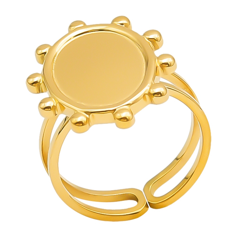 Simple Style Geometric Stainless Steel Plating 18k Gold Plated Open Rings display picture 52