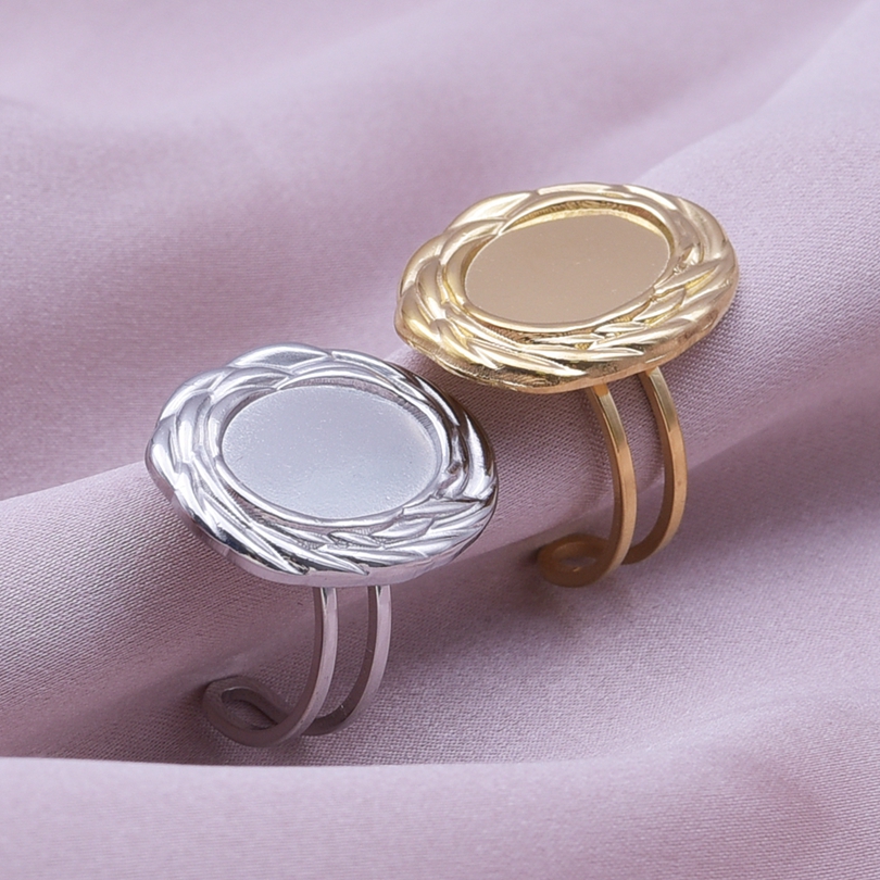 Simple Style Geometric Stainless Steel Plating 18k Gold Plated Open Rings display picture 15