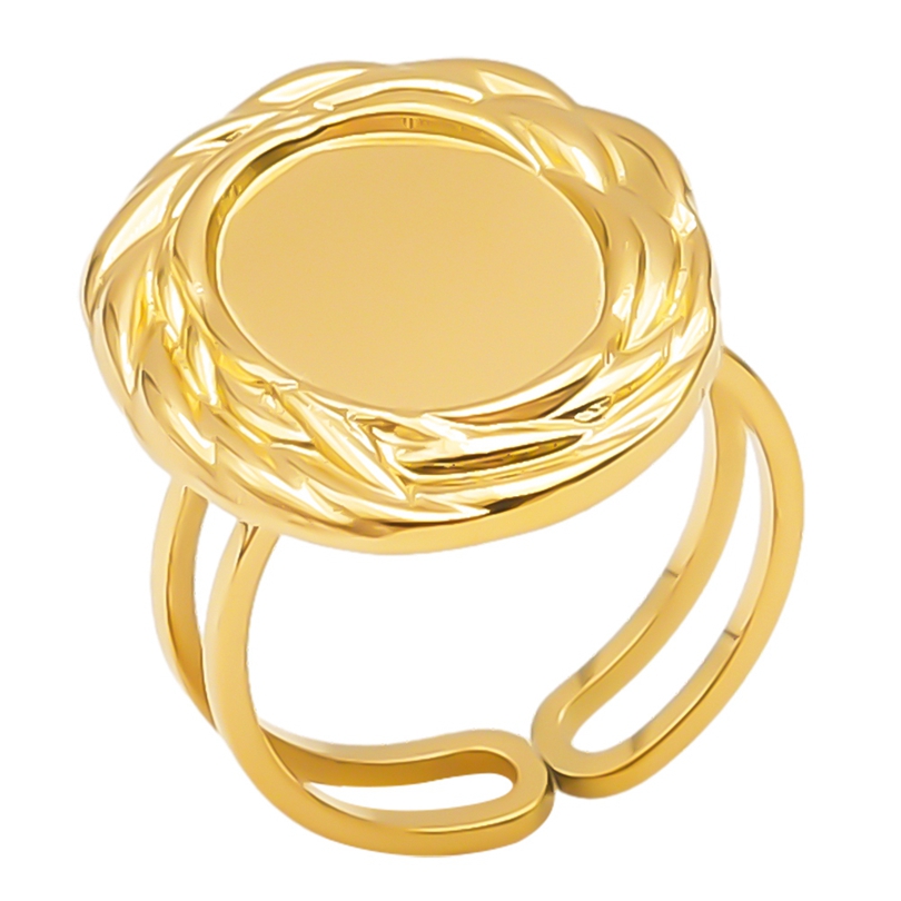 Simple Style Geometric Stainless Steel Plating 18k Gold Plated Open Rings display picture 14