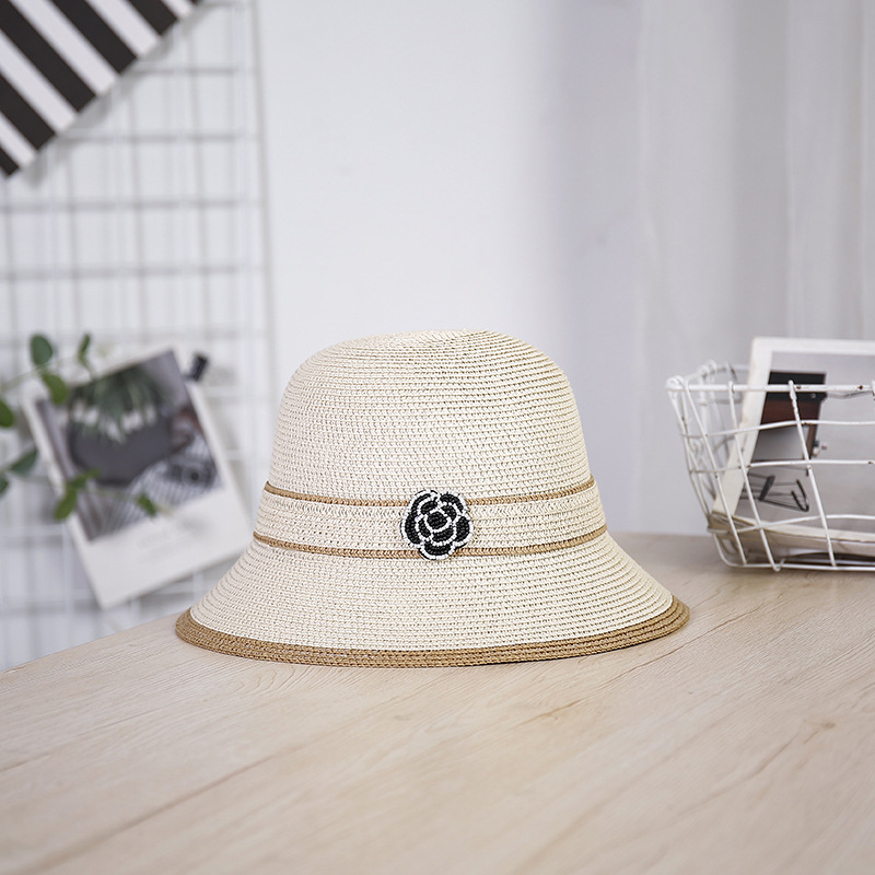 Women's Pastoral Flower Net Yarn Hollow Out Big Eaves Sun Hat display picture 1