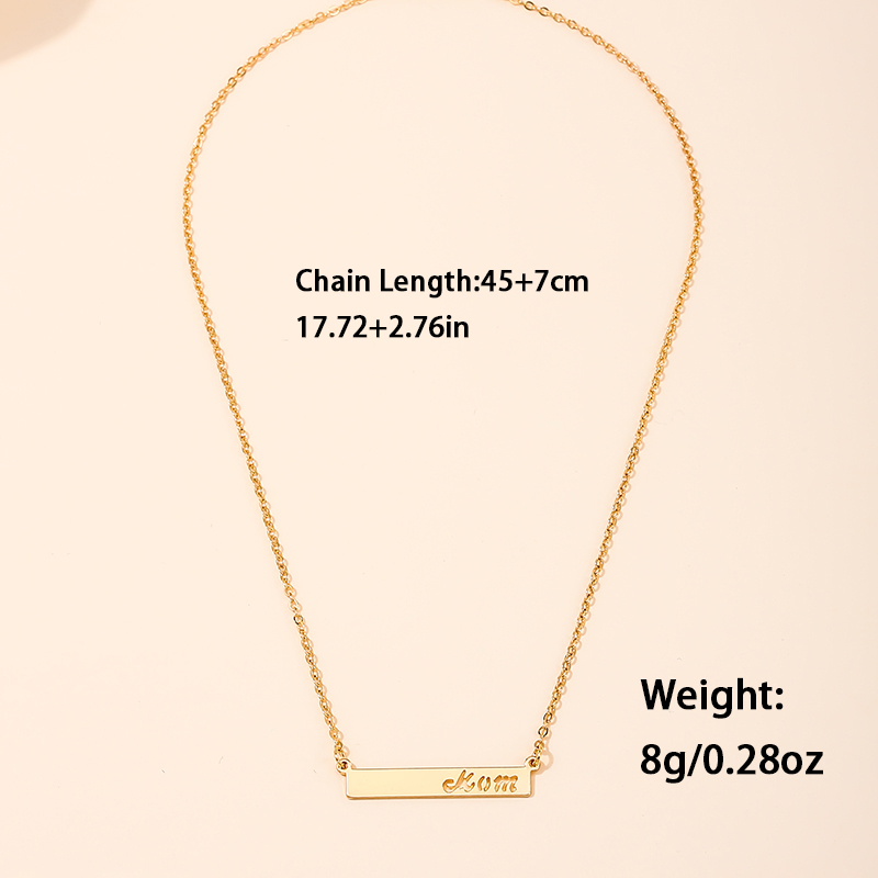 Casual Vacation Letter Alloy Zinc Wholesale Necklace display picture 4