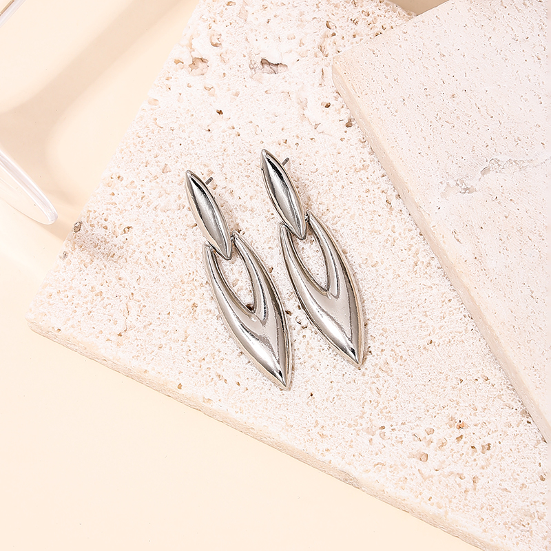 1 Pair Casual Modern Style Classic Style Water Droplets Alloy Zinc Drop Earrings display picture 2