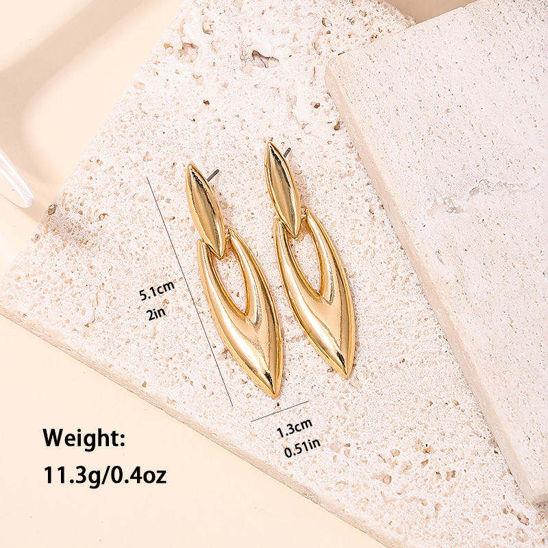 1 Pair Casual Modern Style Classic Style Water Droplets Alloy Zinc Drop Earrings display picture 5