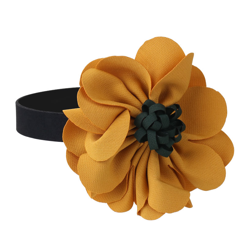 Romantic Sweet Flower Stainless Steel Cloth Velvet Handmade Women's Choker display picture 8