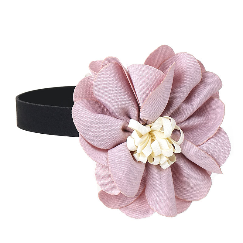 Romantic Sweet Flower Stainless Steel Cloth Velvet Handmade Women's Choker display picture 7