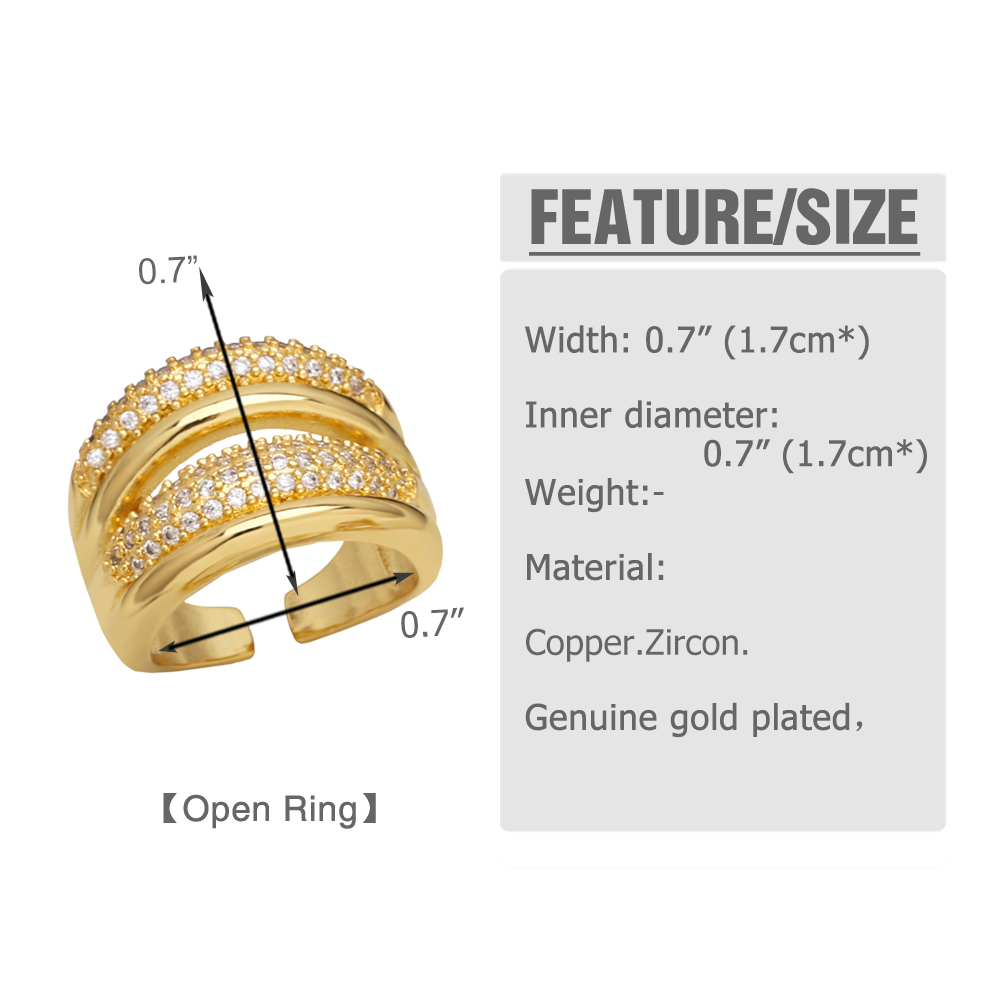 Style Simple Tortue Animal Le Cuivre Placage Incruster Zircon Plaqué Or 18k Anneau Ouvert display picture 1
