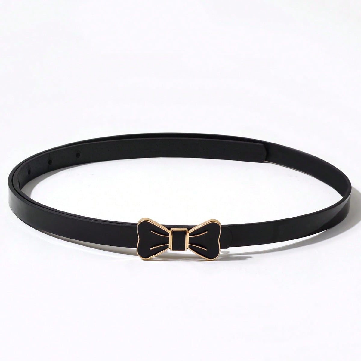 Cute Simple Style Bow Knot Pu Leather Synthetic Resin Buckle Women's Leather Belts display picture 4
