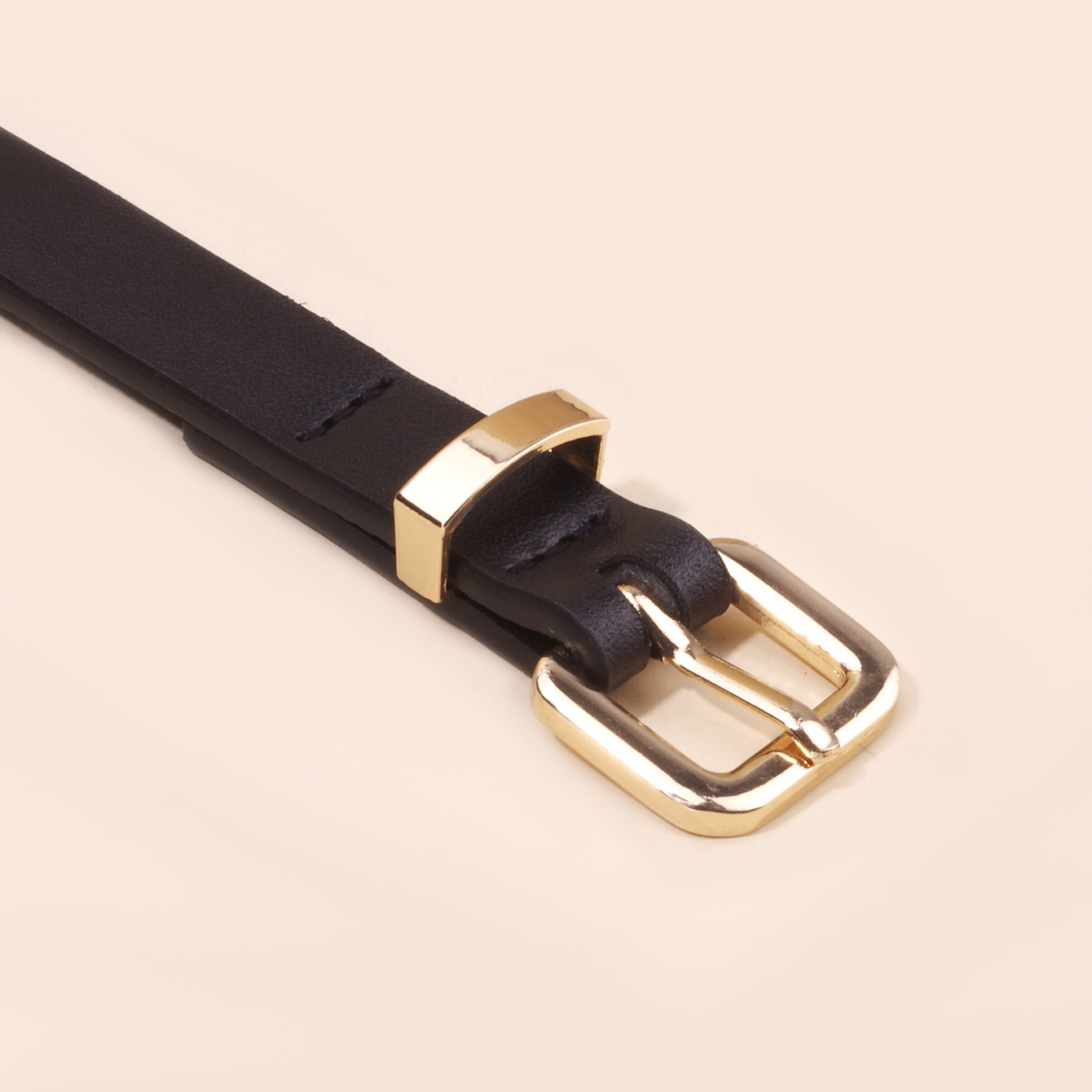 Princess Simple Style Star Pu Leather Synthetic Resin Buckle Women's Leather Belts display picture 4