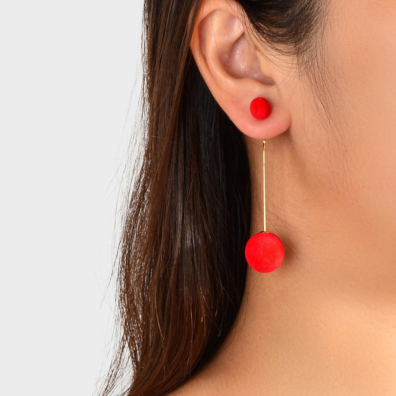 1 Pair Simple Style Circle Alloy Drop Earrings display picture 2