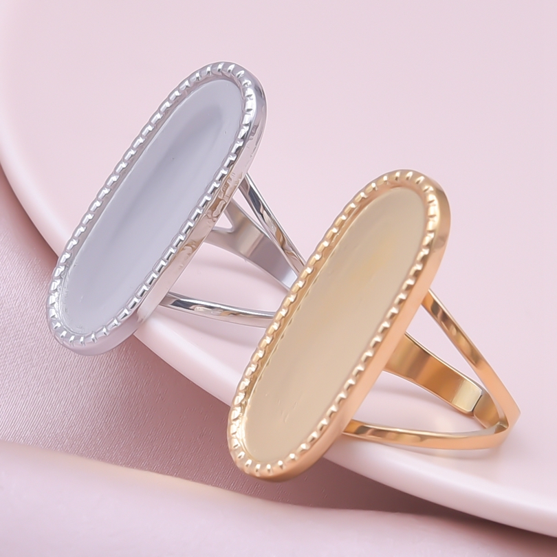 Simple Style Geometric Stainless Steel Irregular 18k Gold Plated Open Rings display picture 10