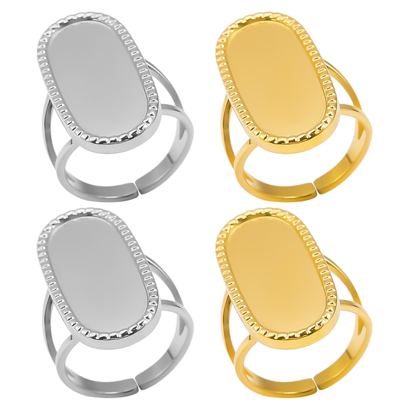 Simple Style Geometric Stainless Steel Irregular 18k Gold Plated Open Rings display picture 3
