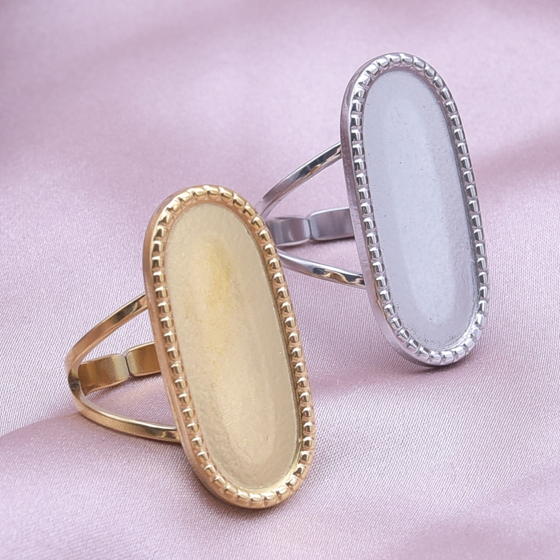 Simple Style Geometric Stainless Steel Irregular 18k Gold Plated Open Rings display picture 5