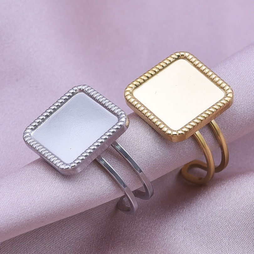 Simple Style Geometric Stainless Steel Irregular 18k Gold Plated Open Rings display picture 38