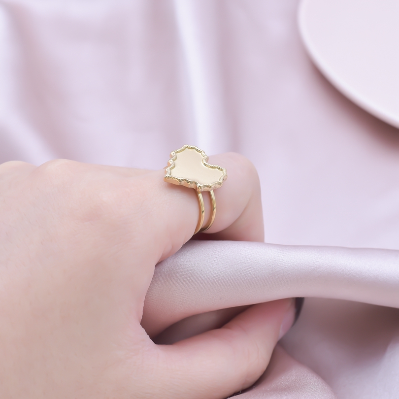 Simple Style Geometric Stainless Steel Irregular 18k Gold Plated Open Rings display picture 35