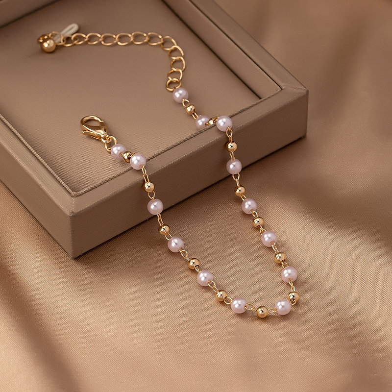Simple Style Pearl Alloy Zinc Women's Bracelets display picture 5
