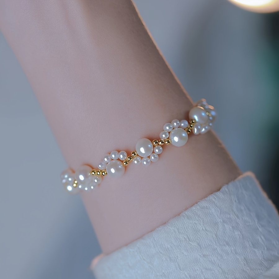Elegant Pearl Imitation Pearl Wholesale Bracelets display picture 4