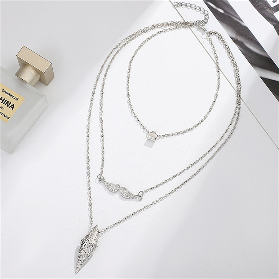 Ig Style Simple Style Geometric Alloy Plating Women's Three Layer Necklace display picture 2