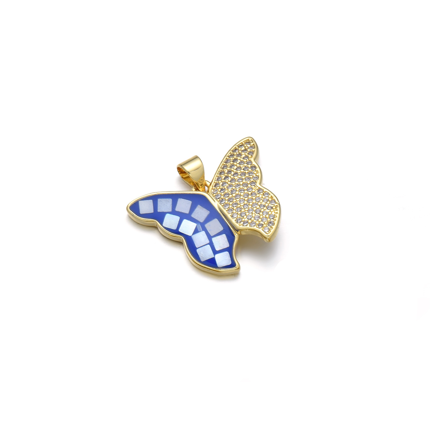 1 Pièce Style Simple Papillon Le Cuivre Émail Pendentif Bijoux Accessoires display picture 5