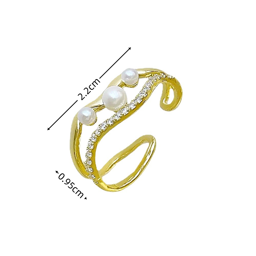1 Pièce Élégant Géométrique Placage Incruster Le Cuivre Perles Artificielles Zircon Clips D'oreille display picture 6