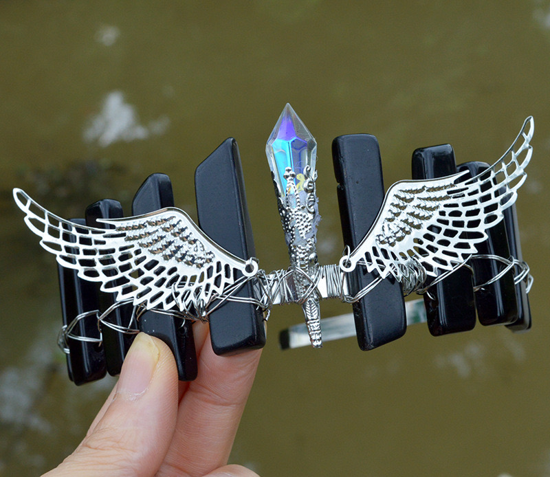 Women's Elegant Wings Alloy Gem Handmade Natural Stone Gem Crystal Crown display picture 12