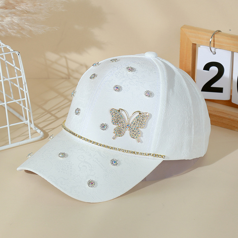 Women's Sweet Letter Butterfly Curved Eaves Baseball Cap display picture 6