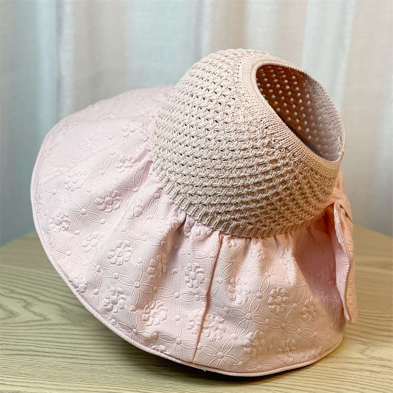 Women's Elegant Bow Knot Big Eaves Sun Hat display picture 8