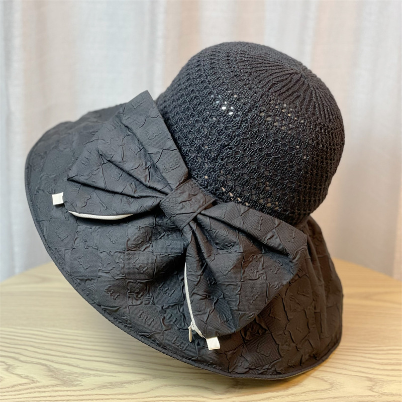Women's Elegant Bow Knot Big Eaves Sun Hat display picture 3