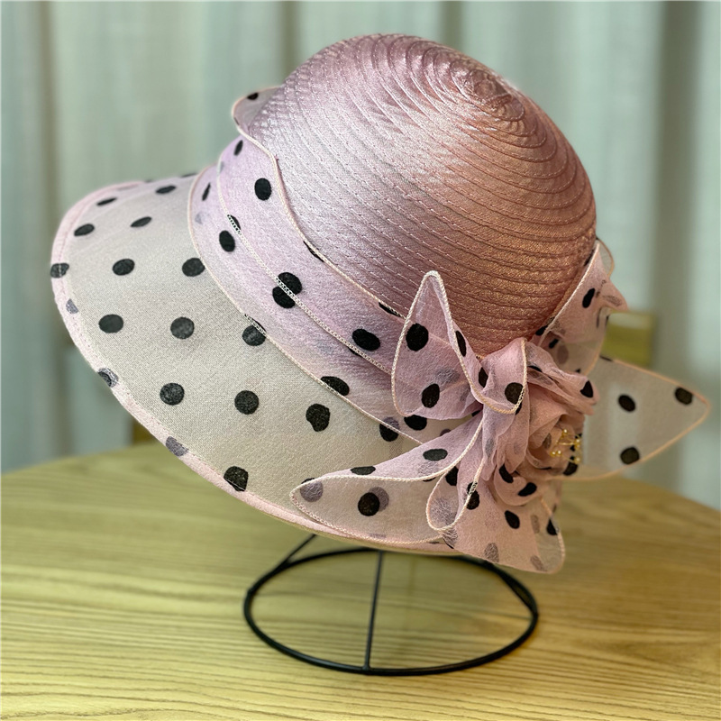 Women's Hawaiian Round Dots Butterfly Eaveless Bucket Hat display picture 6