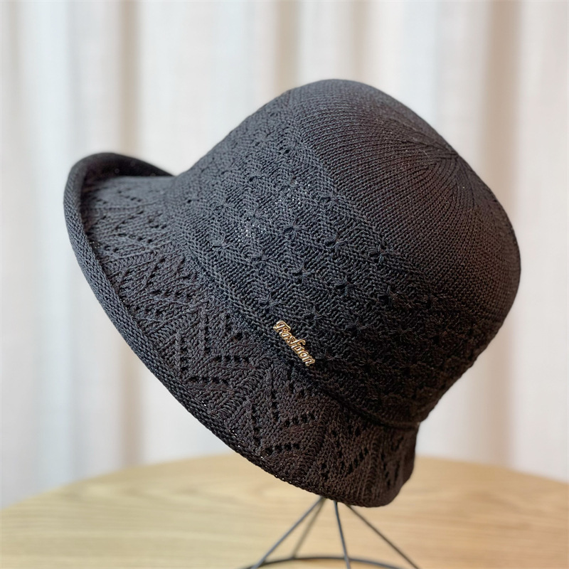 Frau Elegant Romantisch Farbblock Große Traufen Bucket Hat display picture 8