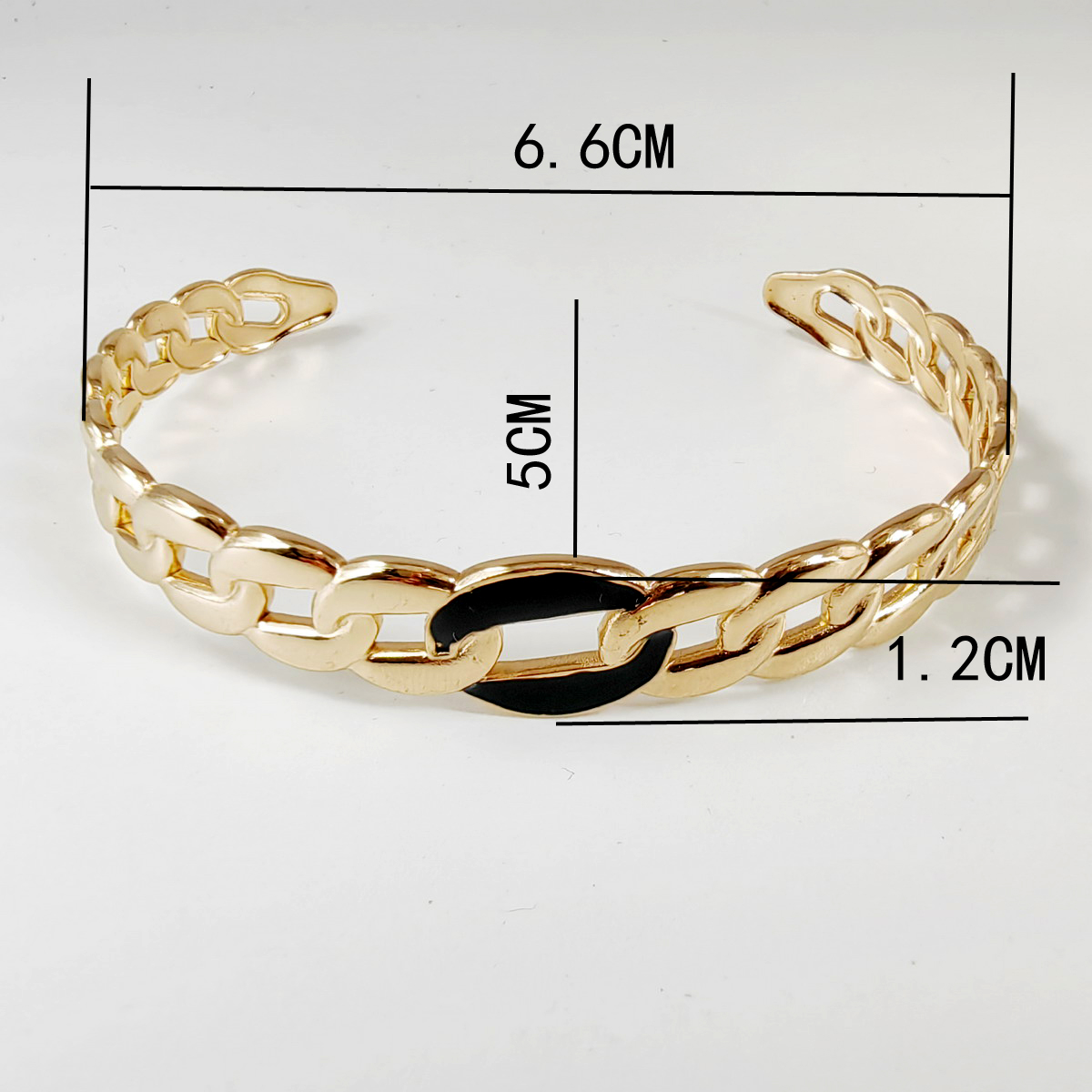 Streetwear Solid Color 304 Stainless Steel Titanium Steel 14K Gold Plated In Bulk display picture 1