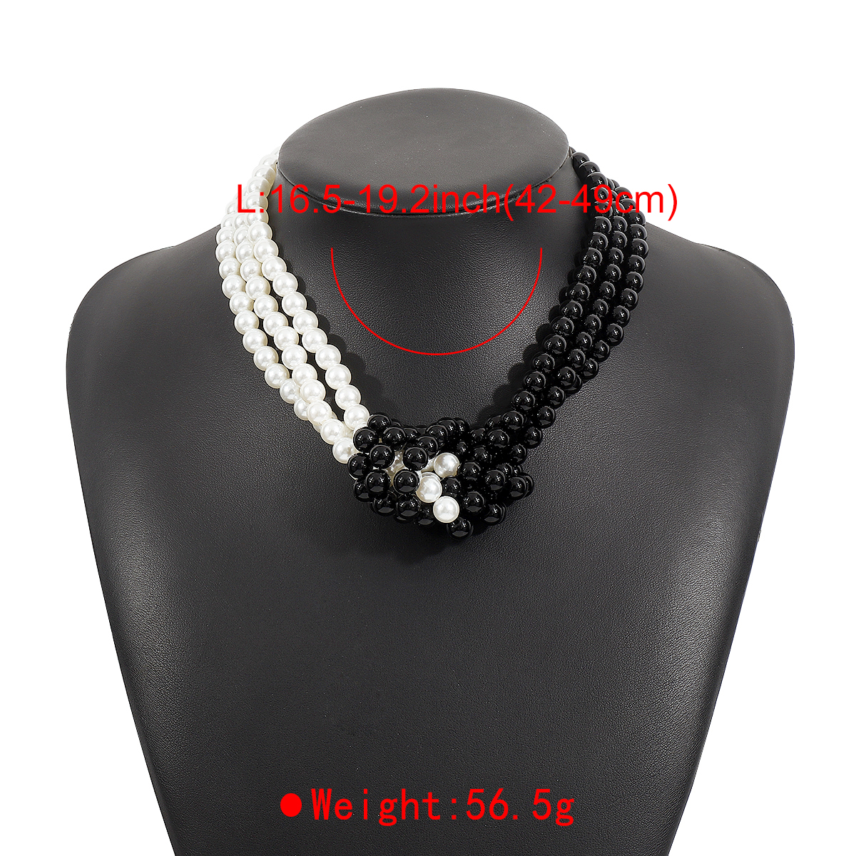 Elegant Geometric Imitation Pearl Beaded Women's Necklace display picture 7