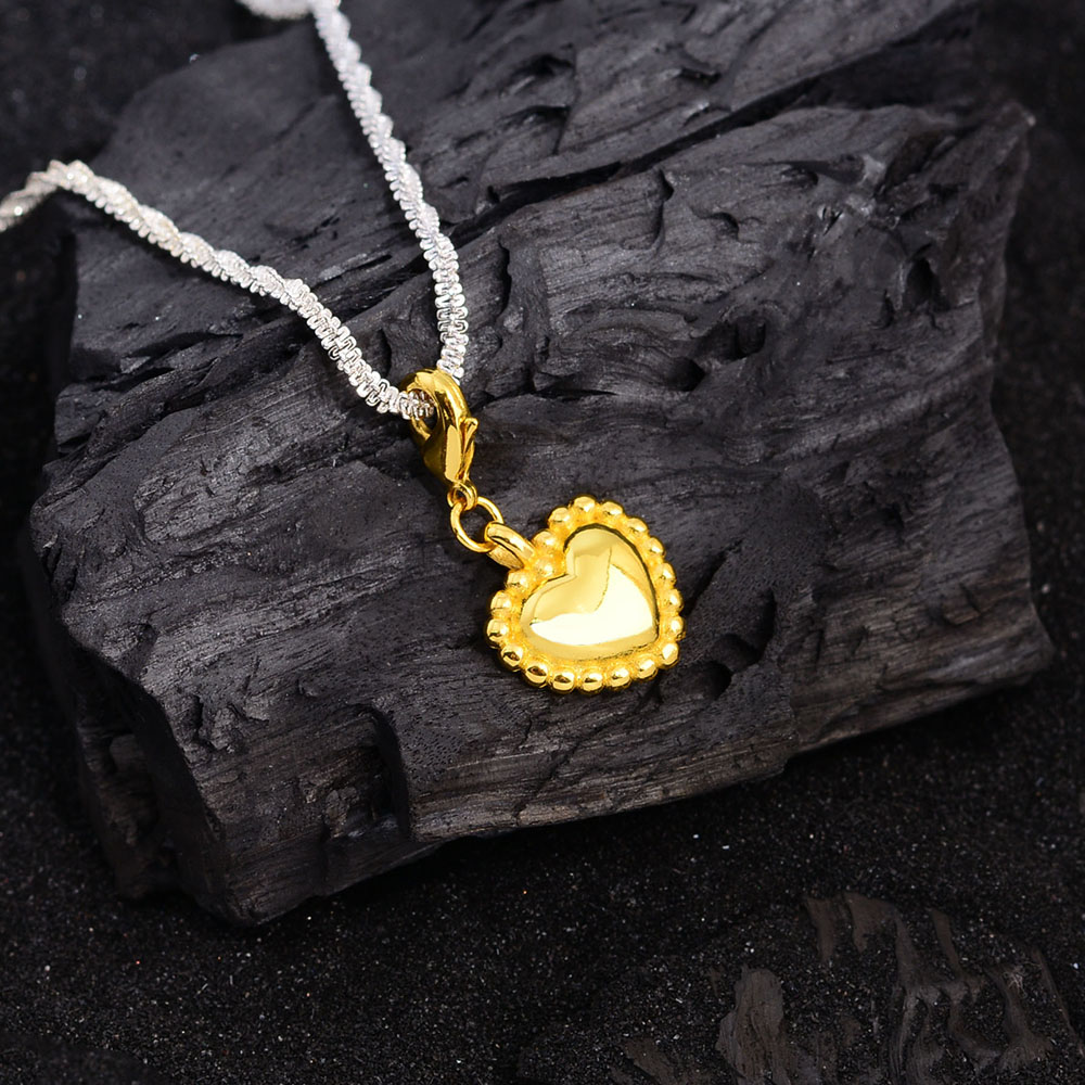 Elegant Heart Shape Copper Pendant Necklace display picture 1