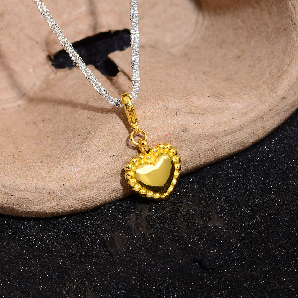 Elegant Heart Shape Copper Pendant Necklace display picture 2
