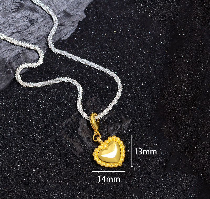 Elegant Heart Shape Copper Pendant Necklace display picture 4