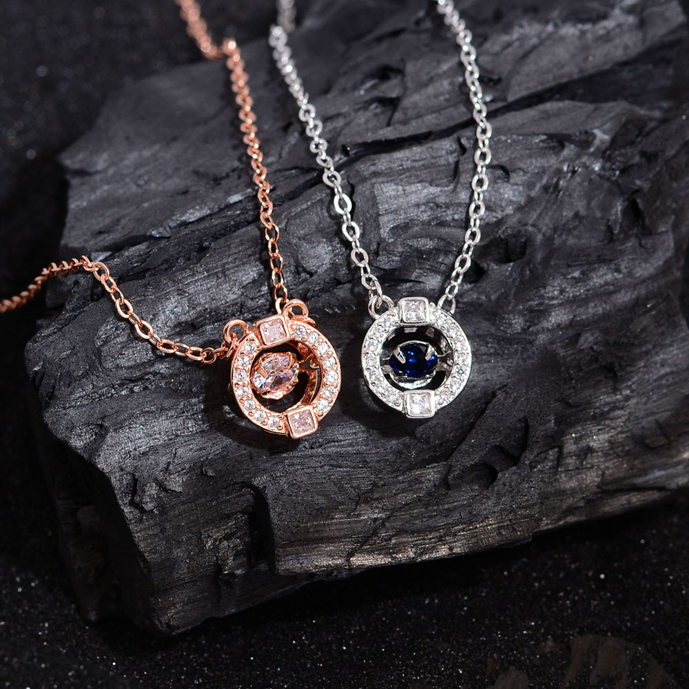 Elegant Circle Copper Pendant Necklace display picture 1