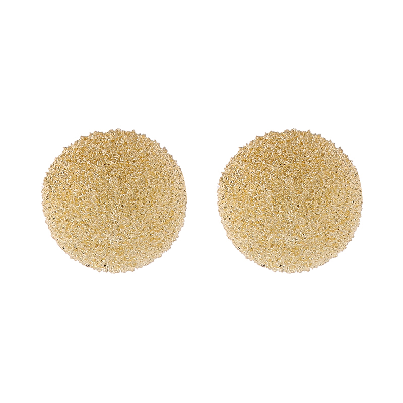 1 Pair Elegant Round Plating Alloy Ear Studs display picture 7
