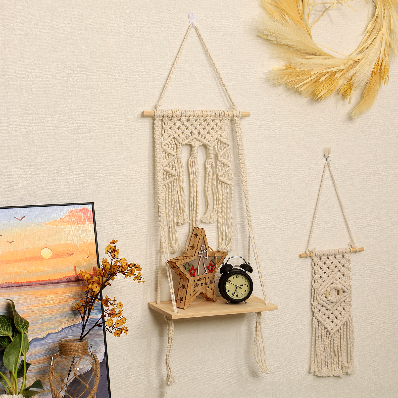 Classical Solid Color Cotton Tapestry Artificial Decorations display picture 2