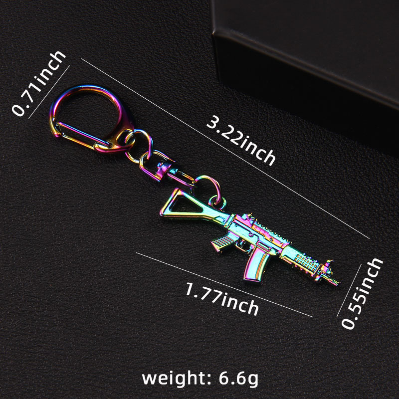 Hip-Hop Cool Style Pistol Alloy Keychain display picture 5