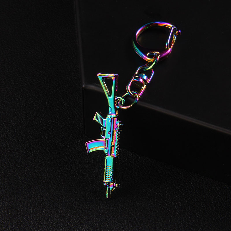 Hip-Hop Cool Style Pistol Alloy Keychain display picture 7