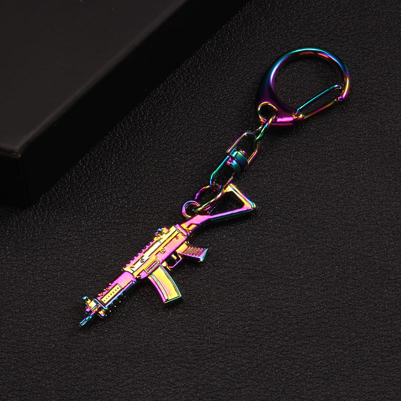 Hip-Hop Cool Style Pistol Alloy Keychain display picture 6