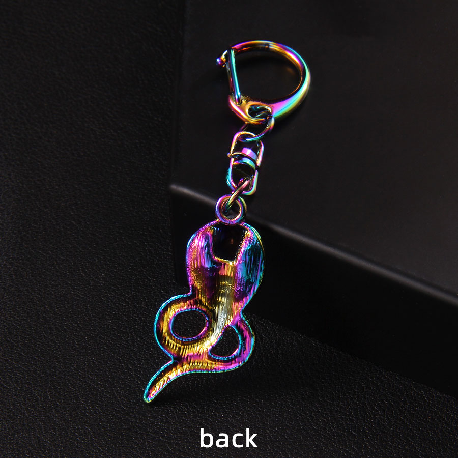 Retro Punk Snake Alloy Bag Pendant Keychain display picture 4
