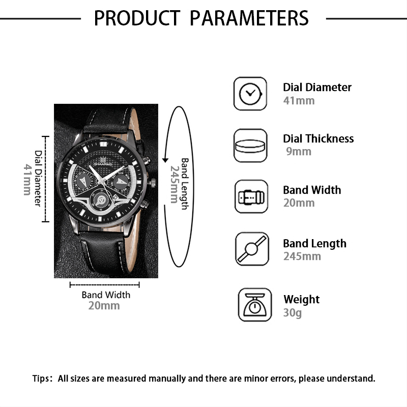 Casual Geometric Buckle Quartz Men's Watches display picture 6