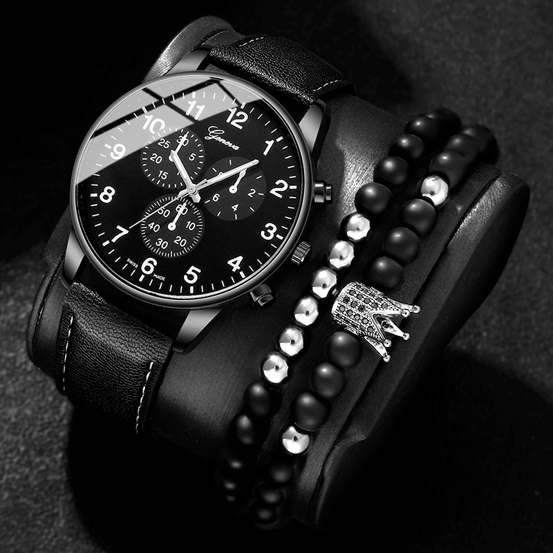 Casual Geometric Buckle Quartz Men's Watches display picture 29