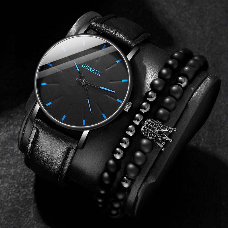 Casual Geometric Buckle Quartz Men's Watches display picture 36