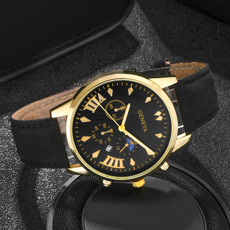 Casual Geometric Buckle Quartz Men's Watches display picture 18