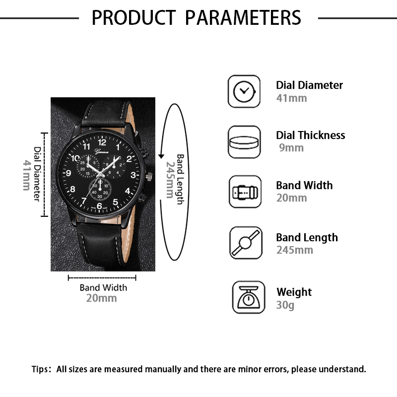 Casual Geometric Buckle Quartz Men's Watches display picture 28