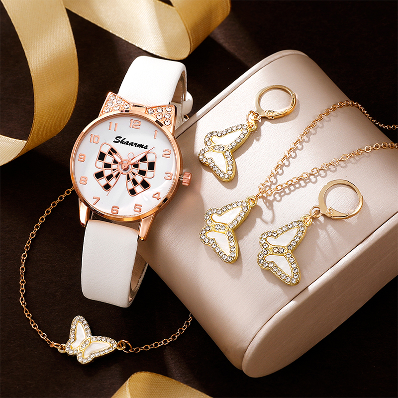 Elegant Cute Heart Shape Buckle Quartz Women's Watches display picture 9